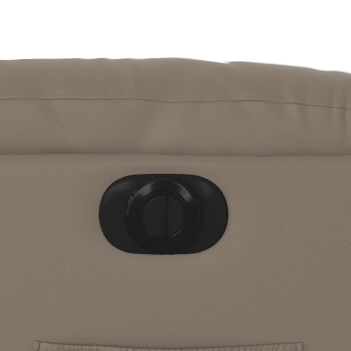 Fauteuil inclinable électrique cappuccino similicuir – Image 11
