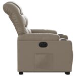Fauteuil inclinable électrique cappuccino similicuir – Image 7