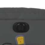 Fauteuil inclinable de massage électrique gris similicuir – Image 10