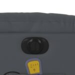 Fauteuil inclinable de massage électrique gris similicuir – Image 11