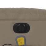 Fauteuil inclinable de massage électrique cappuccino similicuir – Image 10