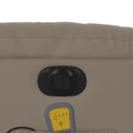 Fauteuil inclinable de massage électrique cappuccino similicuir – Image 11