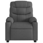 Fauteuil inclinable électrique Gris foncé Tissu – Image 6