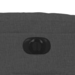 Fauteuil inclinable électrique Gris foncé Tissu – Image 9