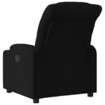 Fauteuil inclinable électrique Noir Tissu – Image 2