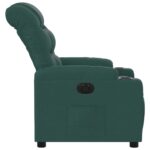 Fauteuil inclinable électrique Vert foncé Tissu – Image 7
