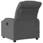 Fauteuil inclinable de massage électrique gris foncé tissu – Image 2