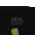 Fauteuil de massage inclinable électrique Noir Tissu – Image 9