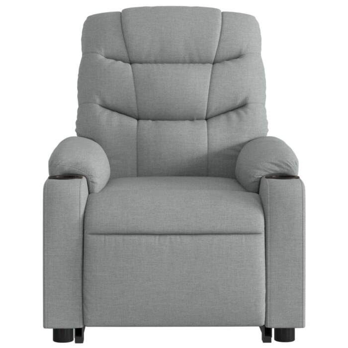 Fauteuil inclinable Gris clair Tissu – Image 6
