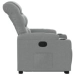 Fauteuil inclinable Gris clair Tissu – Image 7