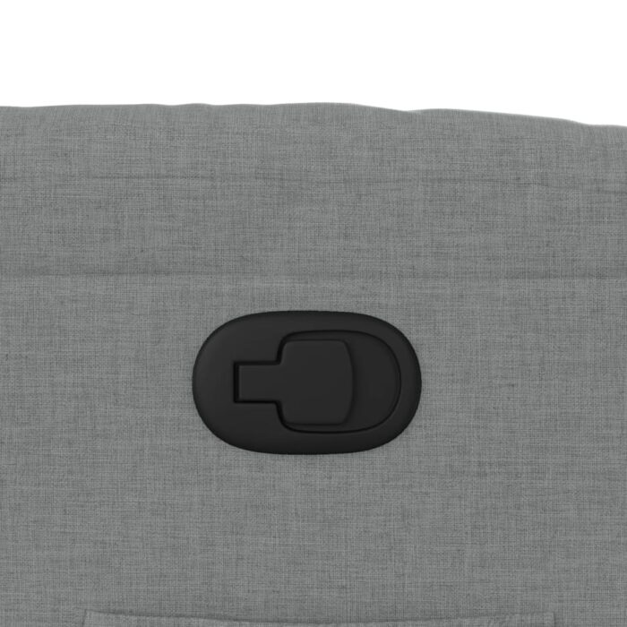 Fauteuil inclinable Gris clair Tissu – Image 9