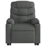 Fauteuil inclinable Gris foncé Tissu – Image 6