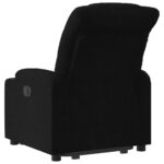 Fauteuil inclinable noir tissu – Image 2