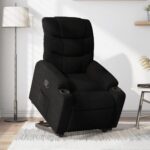 Fauteuil inclinable noir tissu