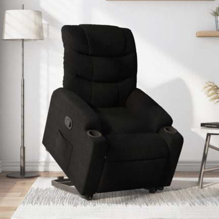 Fauteuil inclinable noir tissu