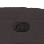 Fauteuil inclinable marron foncé tissu – Image 9