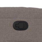 Fauteuil inclinable taupe tissu – Image 9