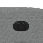 Fauteuil inclinable électrique gris clair tissu – Image 10