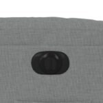 Fauteuil inclinable électrique gris clair tissu – Image 11