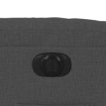 Fauteuil inclinable électrique gris foncé tissu – Image 11