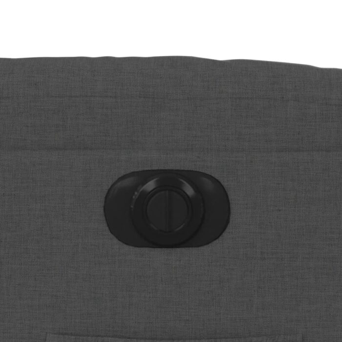Fauteuil inclinable électrique gris foncé tissu – Image 11