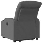 Fauteuil inclinable électrique gris foncé tissu – Image 2