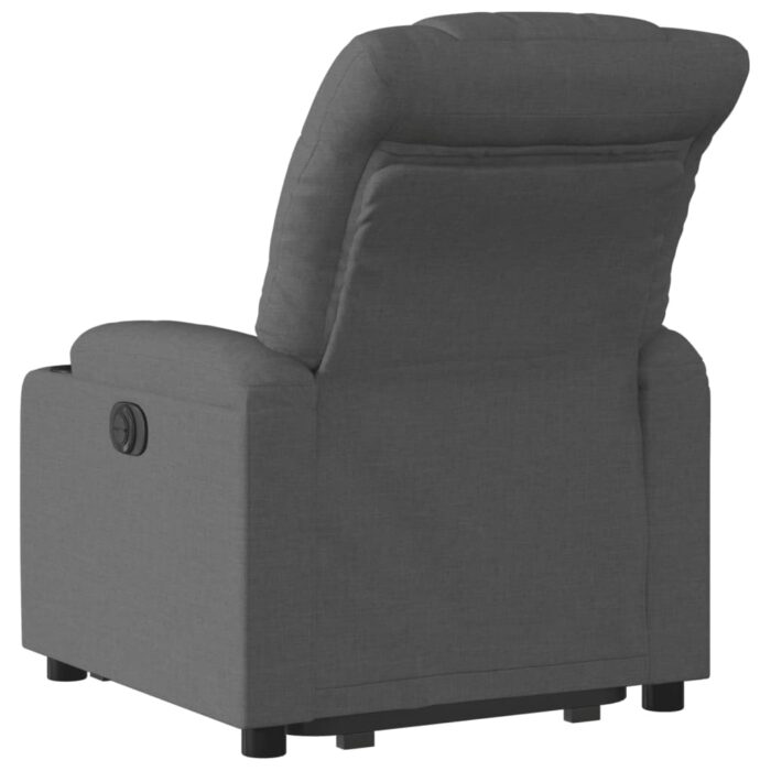 Fauteuil inclinable électrique gris foncé tissu – Image 2