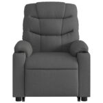 Fauteuil inclinable électrique gris foncé tissu – Image 6