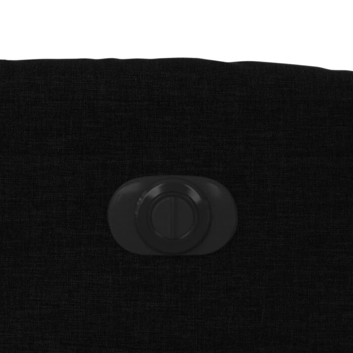 Fauteuil inclinable électrique noir tissu – Image 10