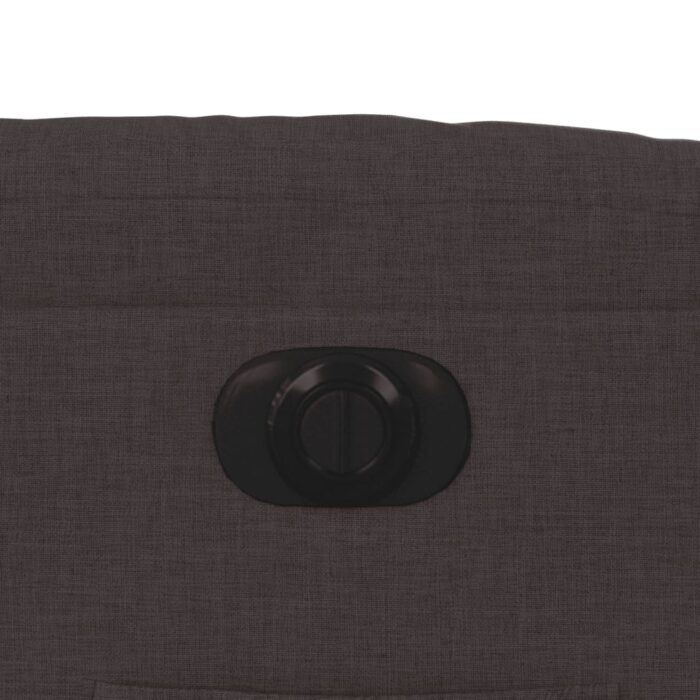 Fauteuil inclinable électrique marron foncé tissu – Image 10