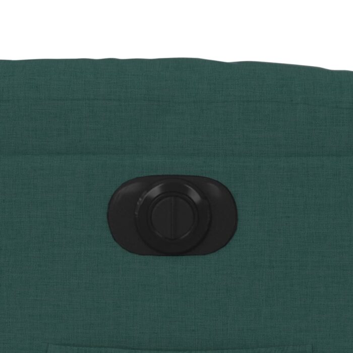 Fauteuil inclinable électrique vert foncé tissu – Image 11