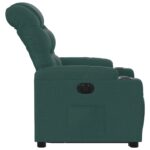 Fauteuil inclinable électrique vert foncé tissu – Image 7