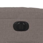 Fauteuil inclinable électrique taupe tissu – Image 10