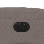Fauteuil inclinable électrique taupe tissu – Image 11