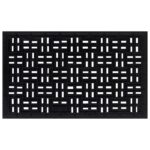 Paillasson rectangulaire 45x75 cm caoutchouc – Image 2