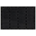 Paillasson rectangulaire 40x60 cm caoutchouc et fibre de coco – Image 2
