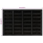 Paillasson rectangulaire 40x60 cm caoutchouc et fibre de coco – Image 5