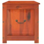 Coffre de rangement avec couvercle marron bois massif d'acacia – Image 3