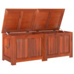 Coffre de rangement avec couvercle marron bois massif d'acacia – Image 5