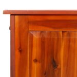 Coffre de rangement avec couvercle marron bois massif d'acacia – Image 6