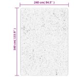 Tapis HUARTE à poils courts doux lavable anthracite 240x340 cm – Image 8