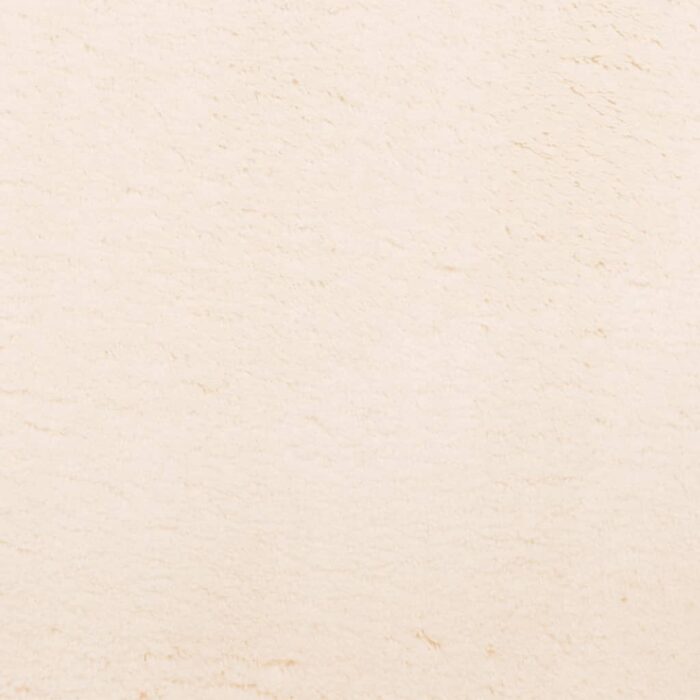 Tapis HUARTE à poils courts doux et lavable beige Ø 80 cm – Image 7