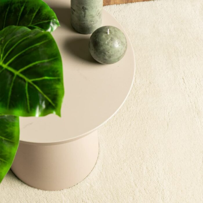 Tapis HUARTE à poils courts doux et lavable crème 140x200 cm – Image 5