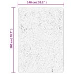 Tapis HUARTE à poils courts doux et lavable crème 140x200 cm – Image 8