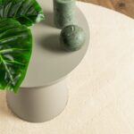 Tapis HUARTE à poils courts doux et lavable crème Ø 80 cm – Image 5