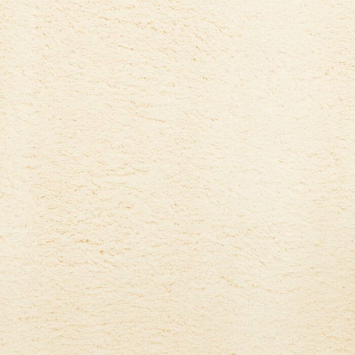 Tapis HUARTE à poils courts doux et lavable crème Ø 80 cm – Image 7