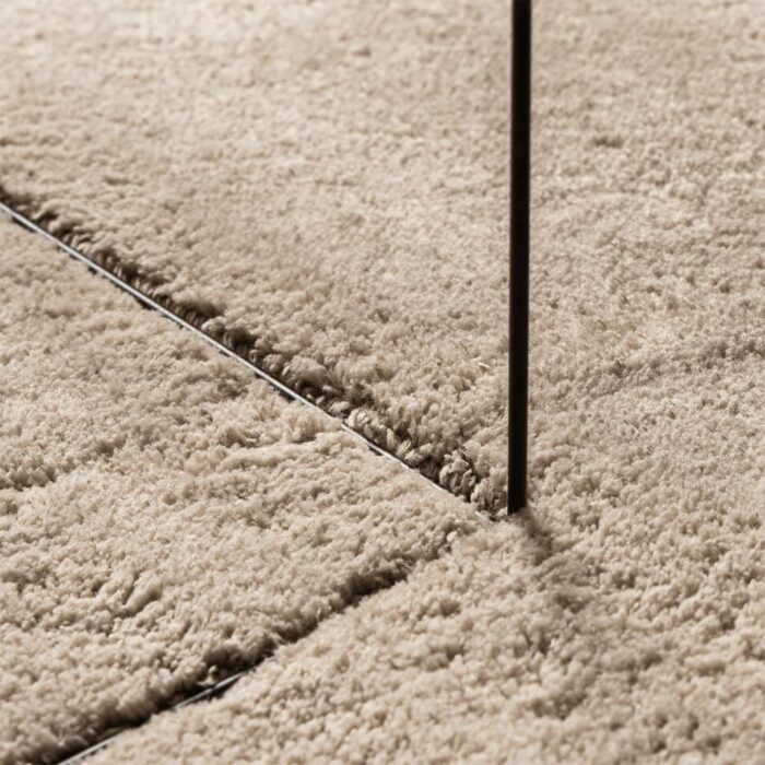 Tapis HUARTE à poils courts doux et lavable sable 140x200 cm – Image 6