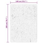 Tapis HUARTE à poils courts doux et lavable sable 140x200 cm – Image 8