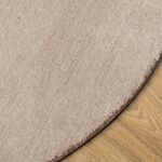 Tapis HUARTE à poils courts doux et lavable sable Ø 200 cm – Image 2