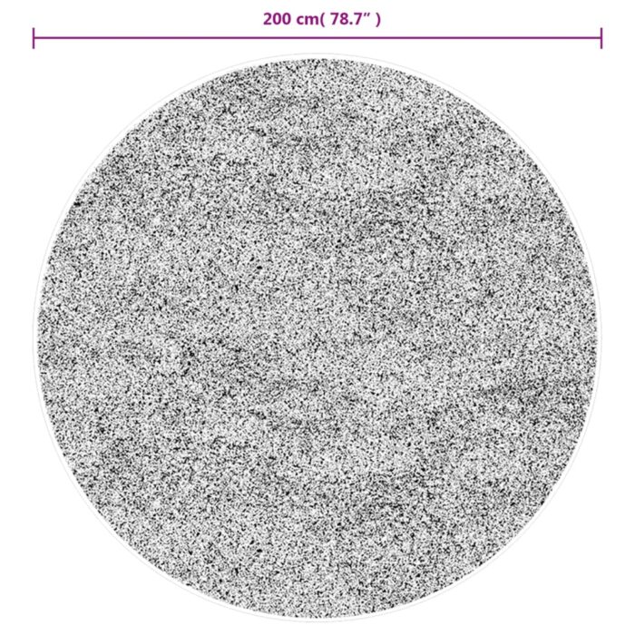 Tapis HUARTE à poils courts doux et lavable sable Ø 200 cm – Image 8